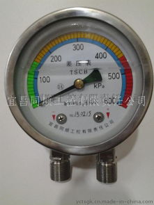 充油耐震不锈钢差压表图片,充油耐震不锈钢差压表高清图片 宜昌同顺工控有限责任公司,